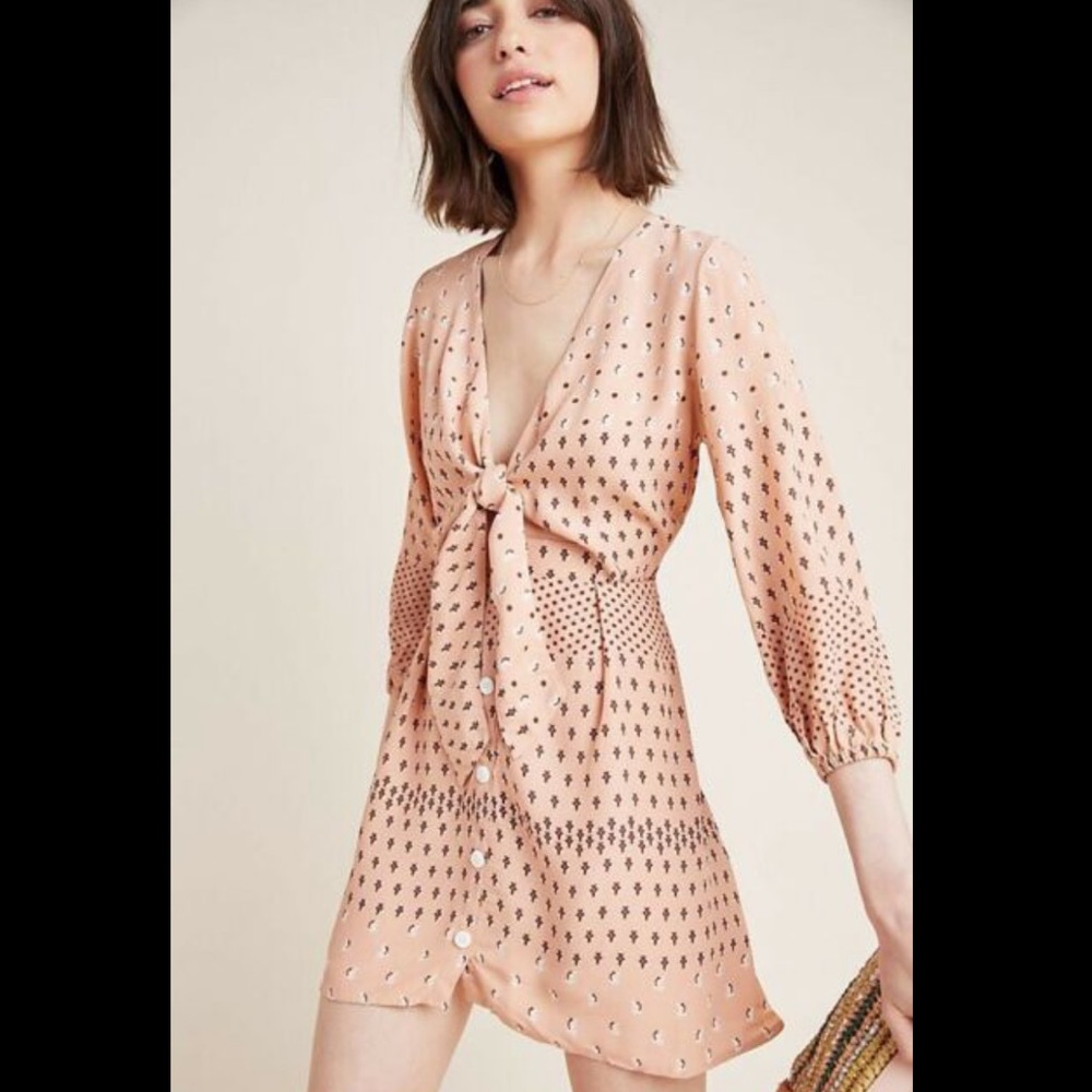 Faithfull the Brand Trinidad tie front dress size 2 / XS